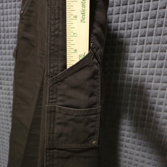 Brown Heavy Canvas Work Pants Mens 34x30 Cabelas Cotton Cargo Painters Utility - Picture 9 of 16